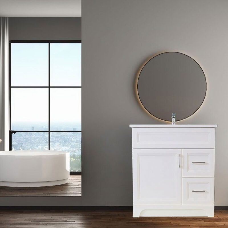 Rainbow White 30" 1 Door-2-Drawer