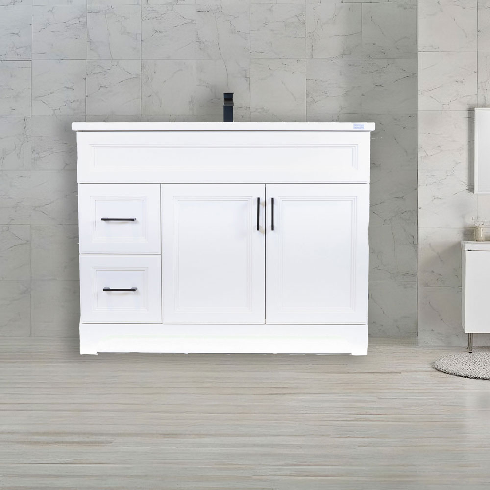 Rainbow White 42" 2-Door-2-Drawer