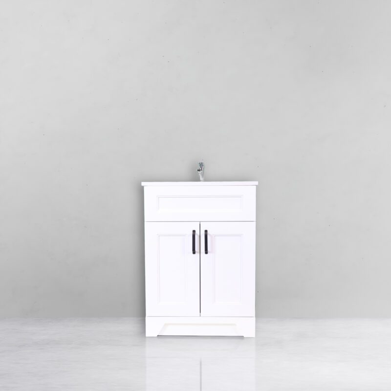 Step Shaker White 24" - 2 Door