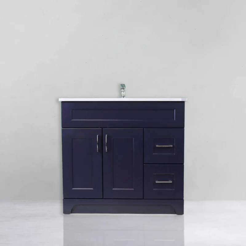 Shaker Navy Blue  36" - 2 Door 2 Drawer