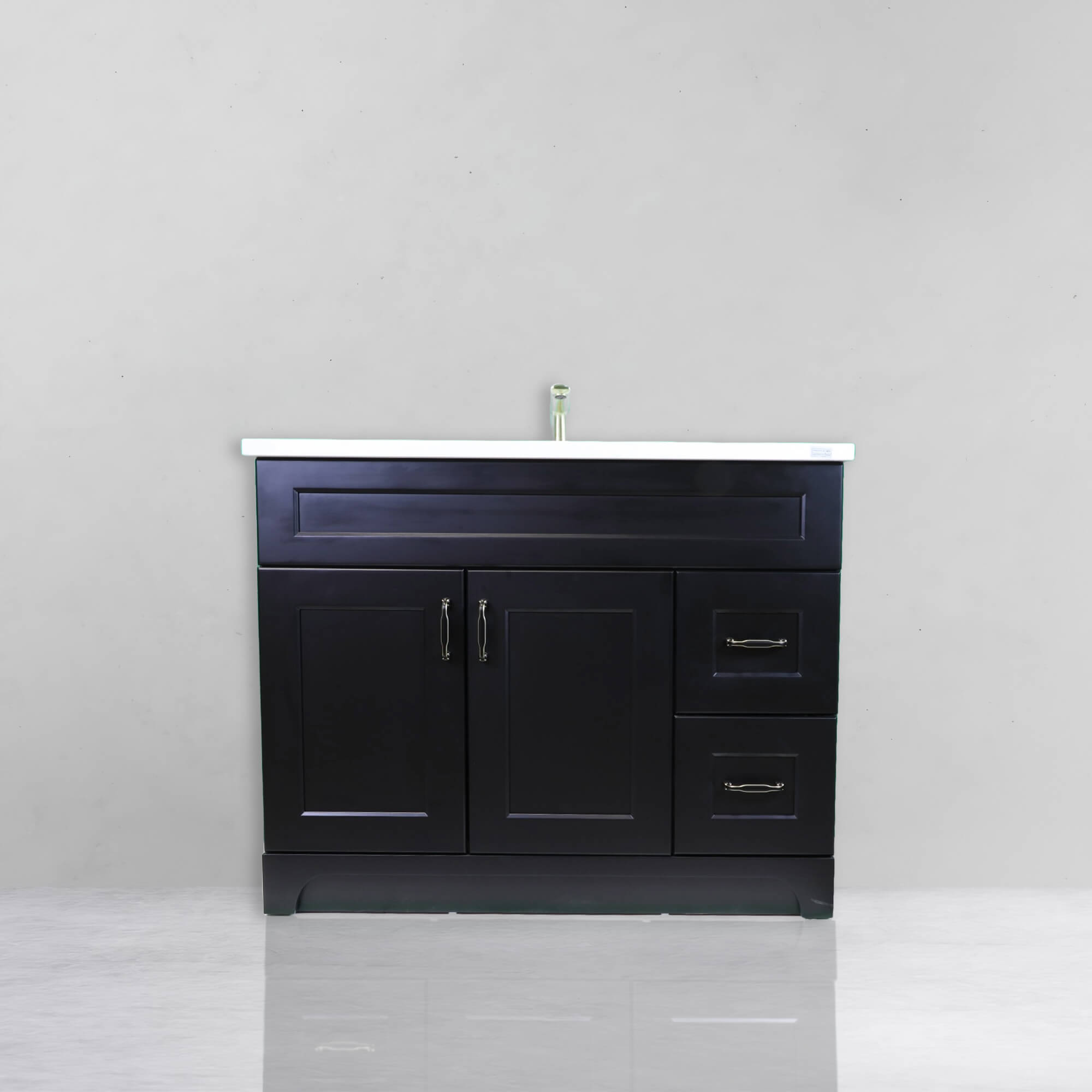 Shaker Black 42"- 2 Door 2 Drawer